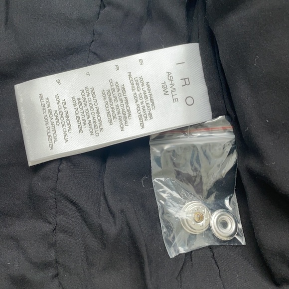 Iro Asheville leather jacket in dark beige - Picture 7 of 8